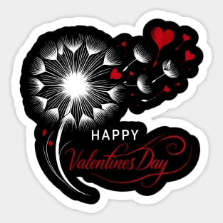 Valentine's Day Dandelion Sticker